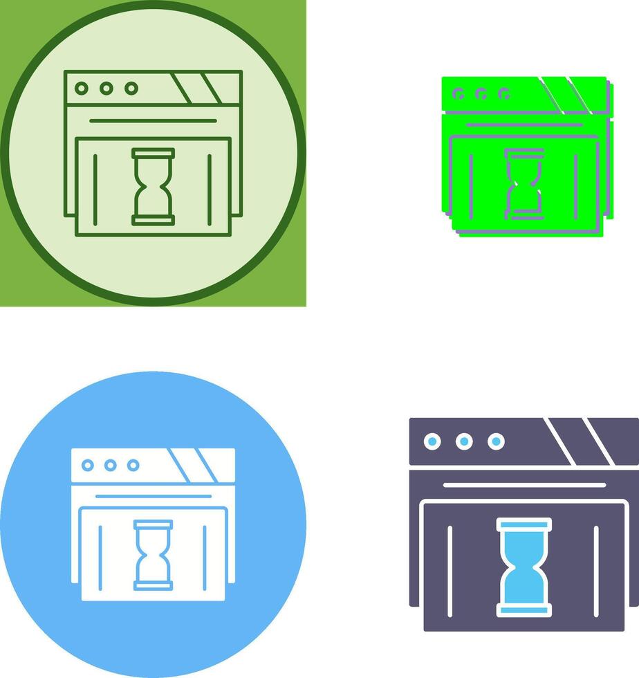 Waiting Icon Design vector