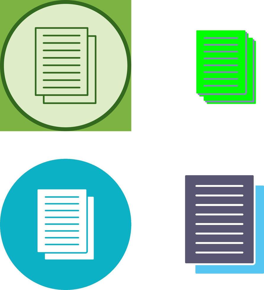 Document Icon Design vector