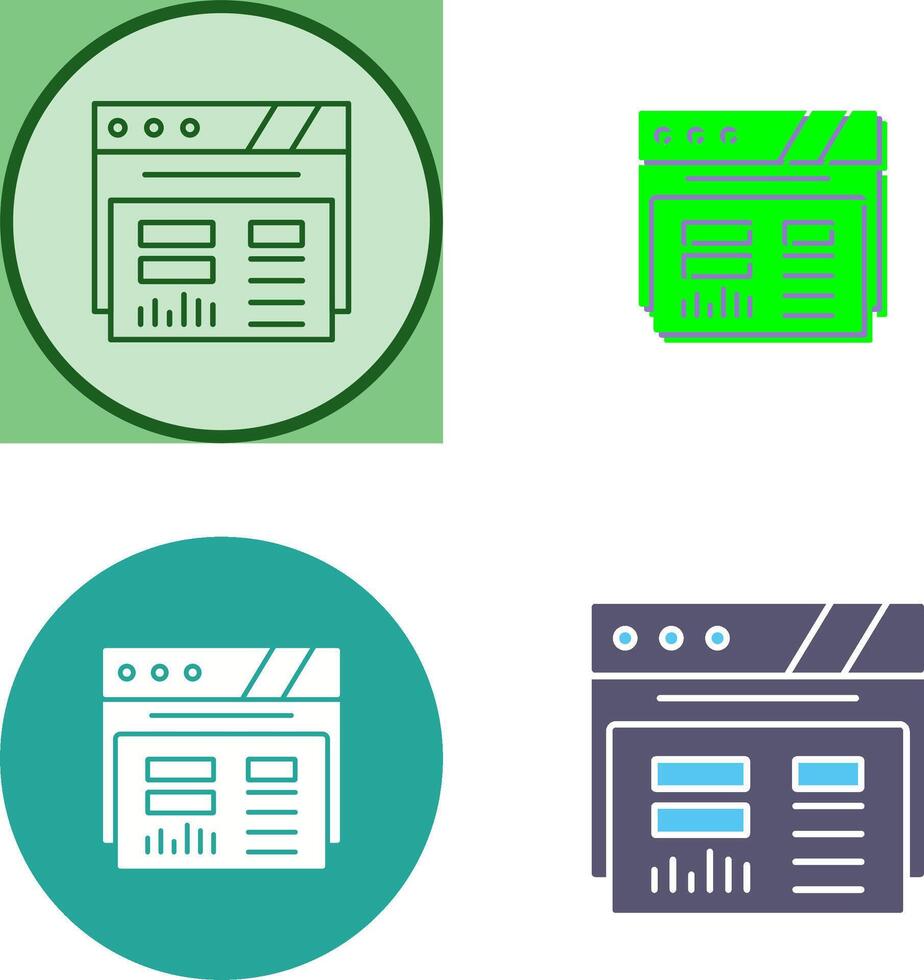 Dashboard Icon Design vector
