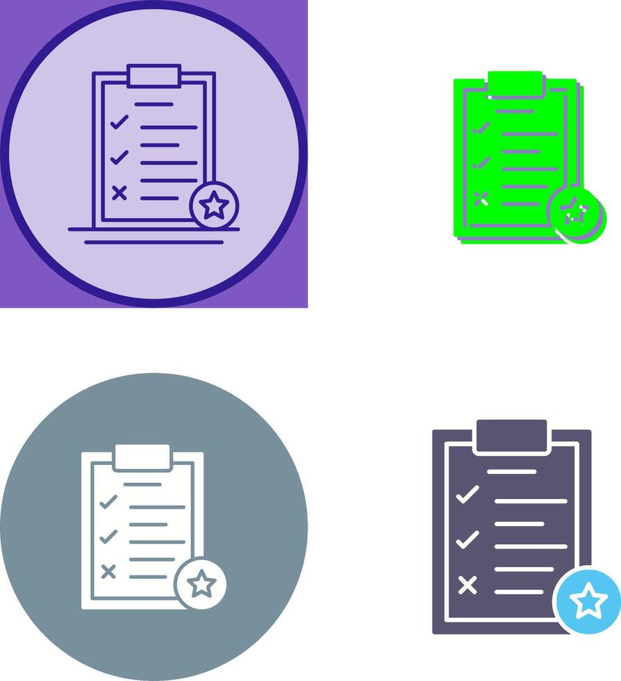 Task List Icon Design vector