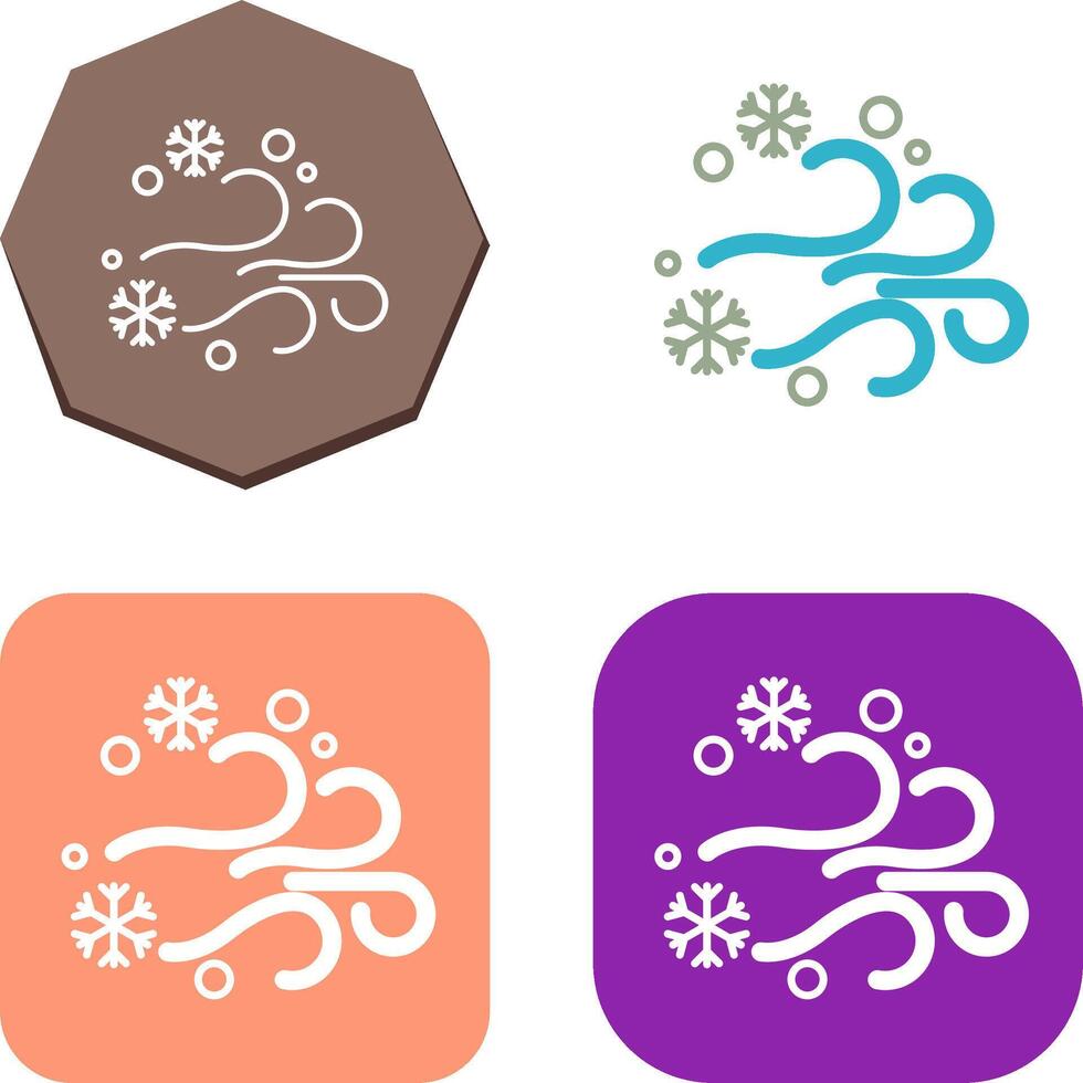 Blizzard Icon Design vector