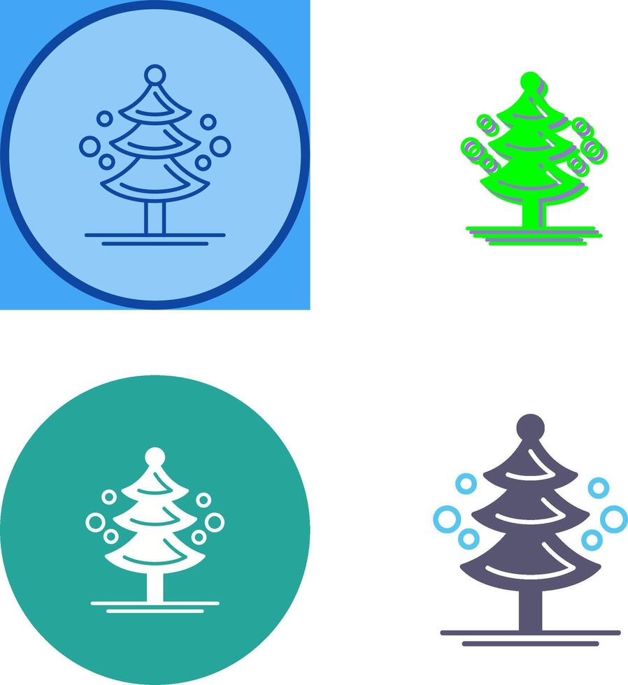 Pine Tree Icon Design vector