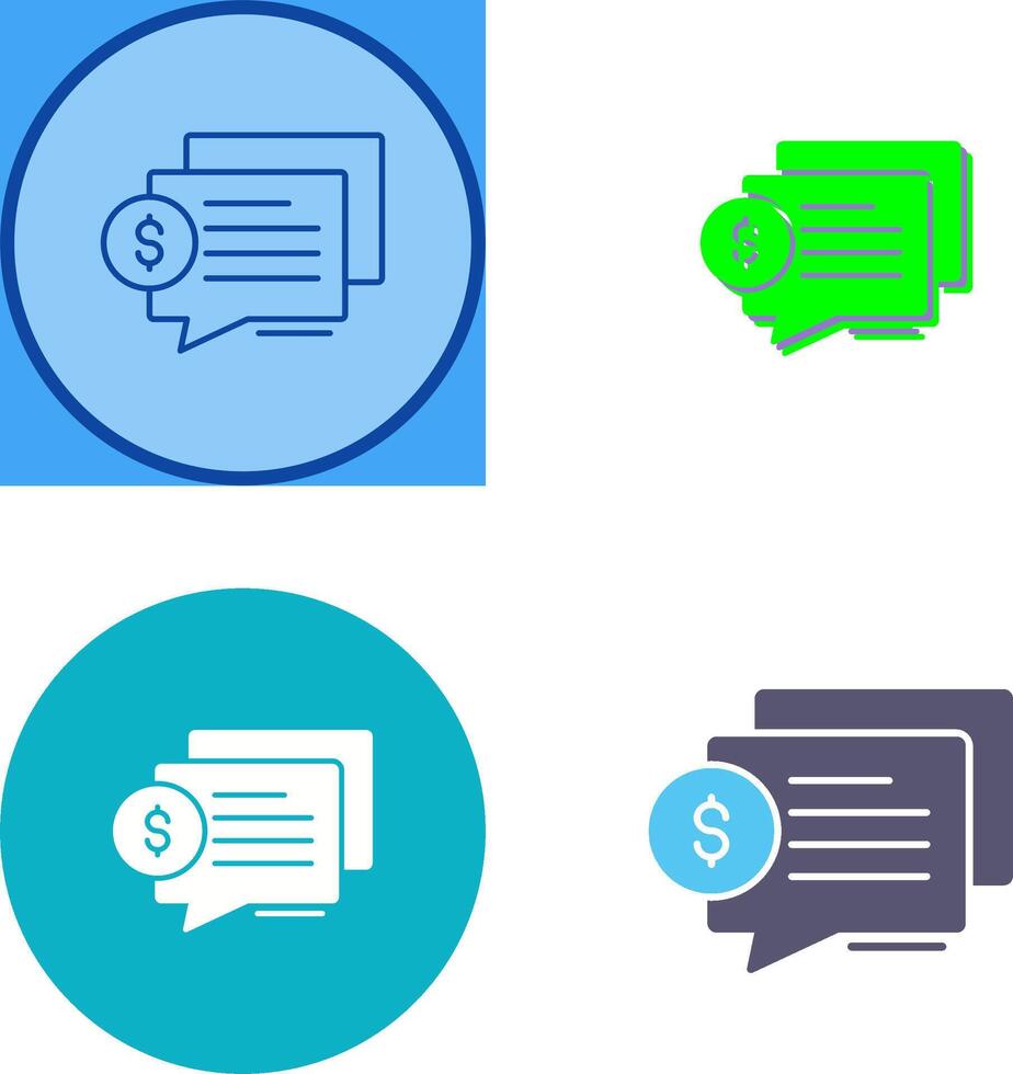 Dialog Icon Design vector