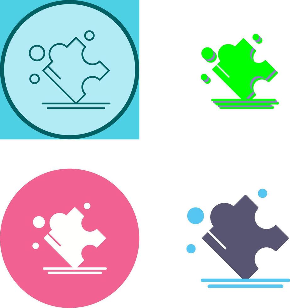 Puzzle Icon Design vector