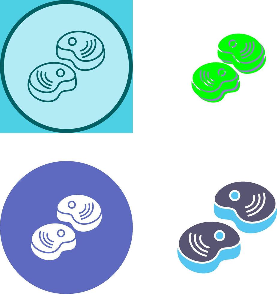 Steak Icon Design vector