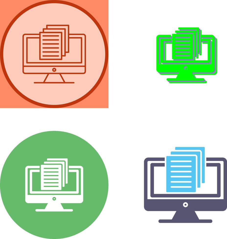 Document Icon Design vector