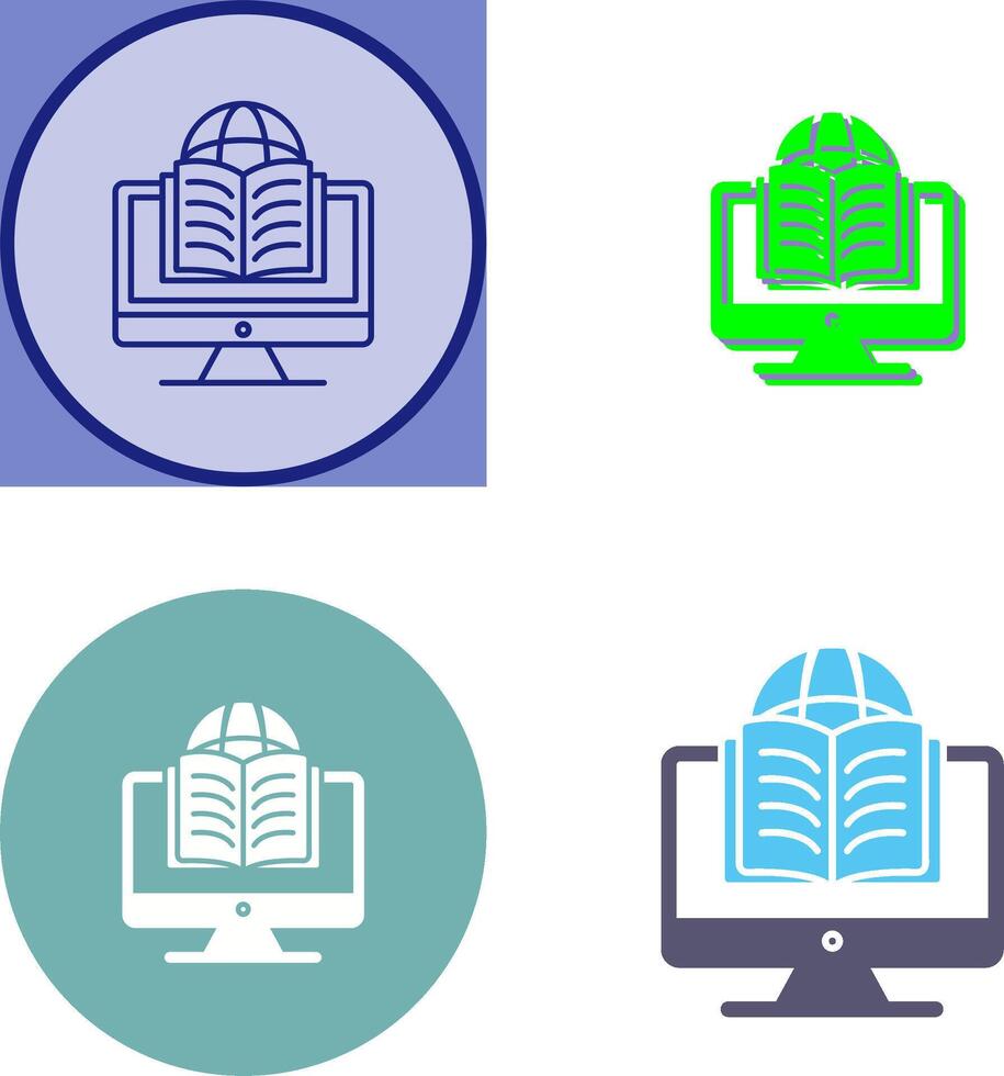 Learning Icon Design vector