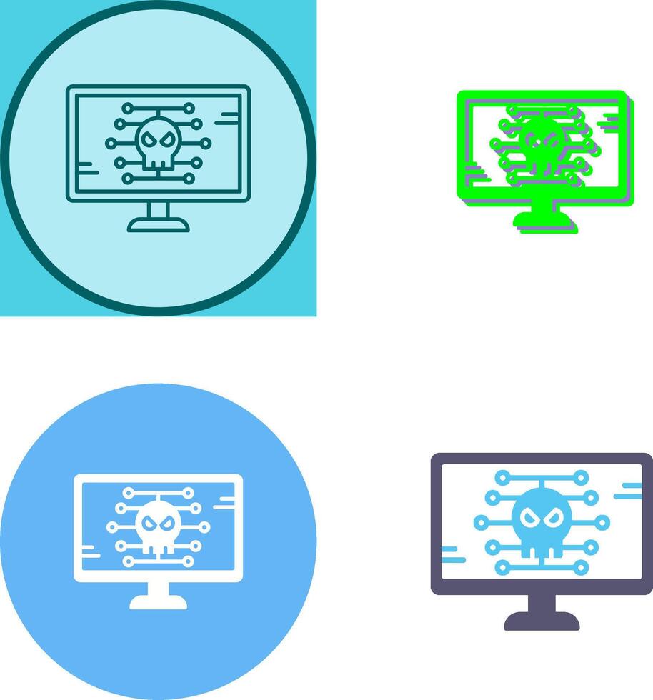 Malware Icon Design vector
