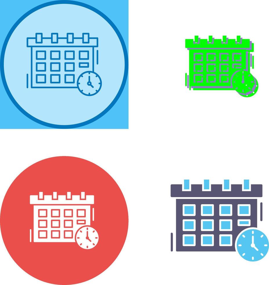 Deadline Icon Design vector