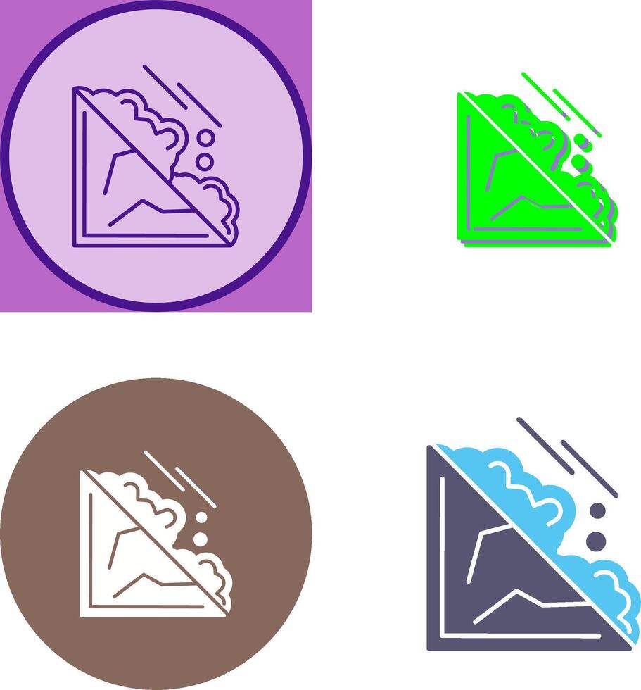 Avalanche Icon Design vector