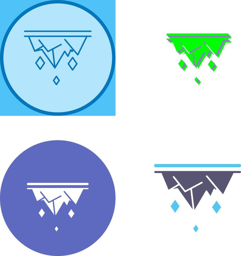 Icicle Icon Design vector