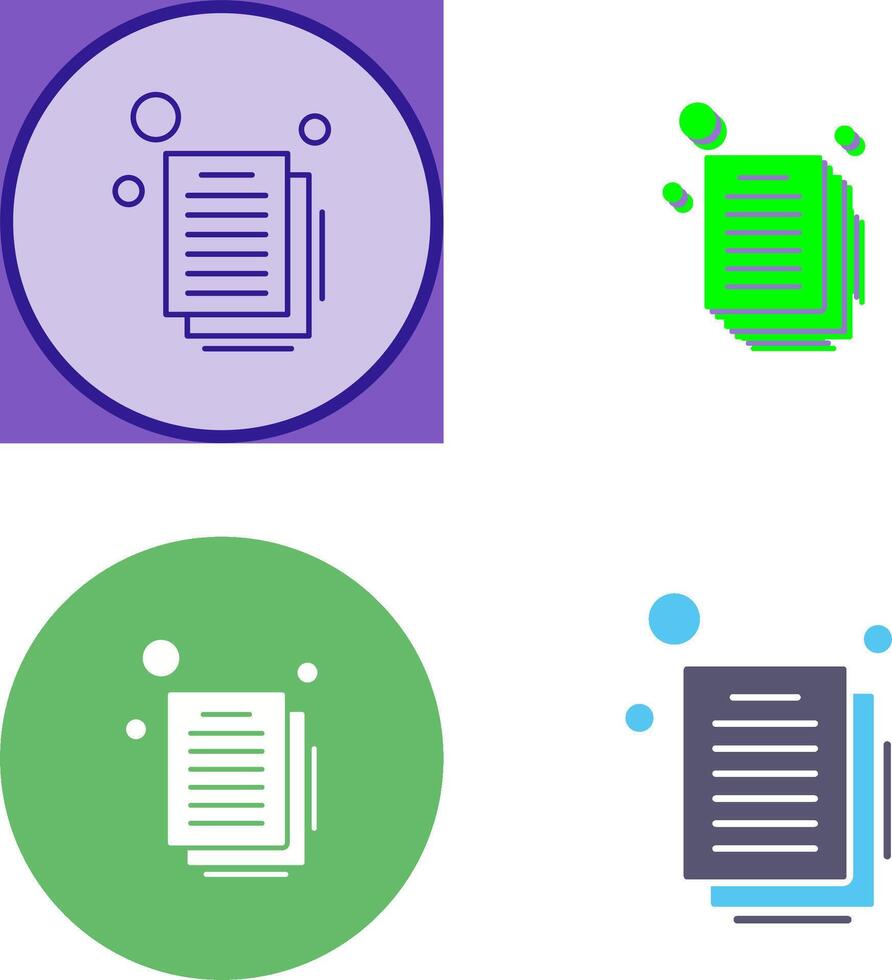 Document Icon Design vector