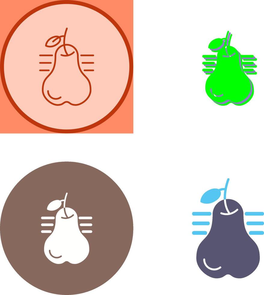 Pear Icon Design vector