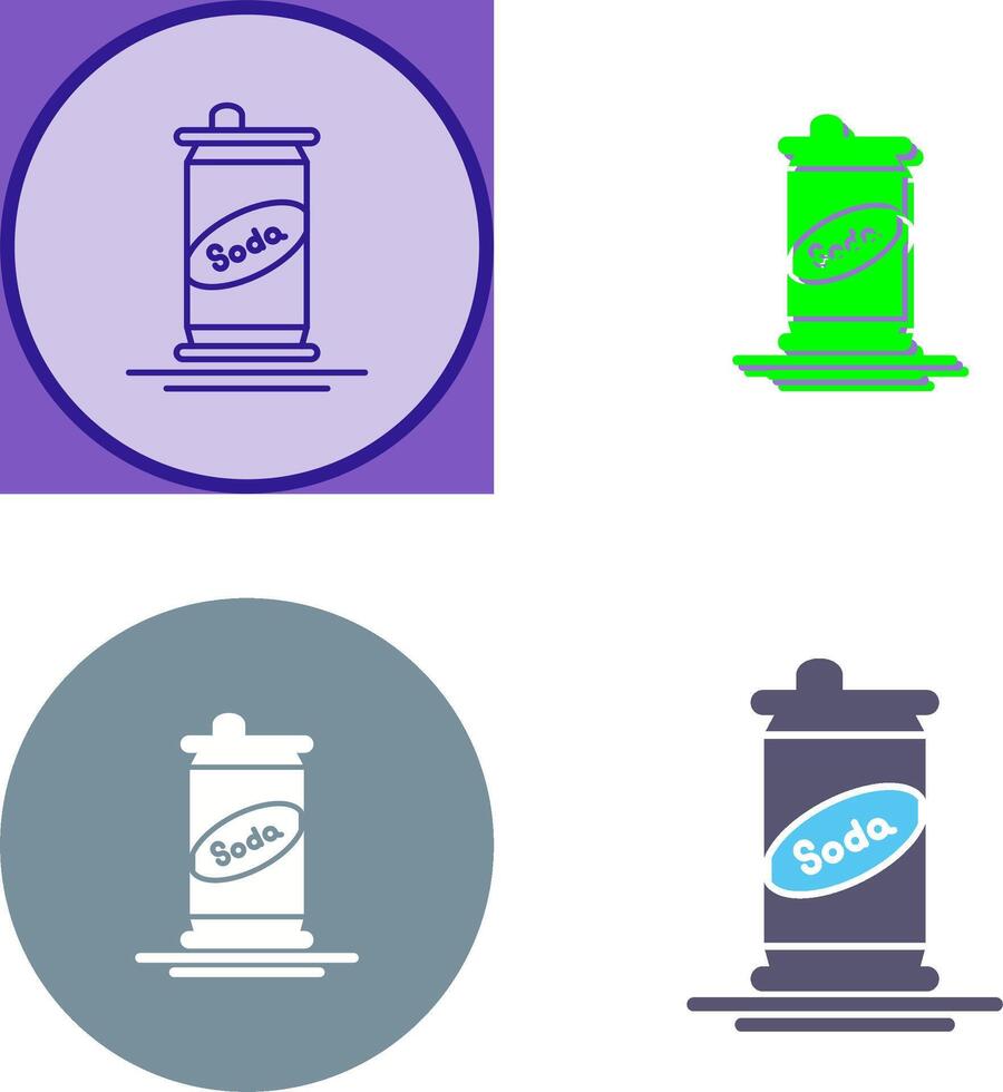Soda Can Icon Design vector