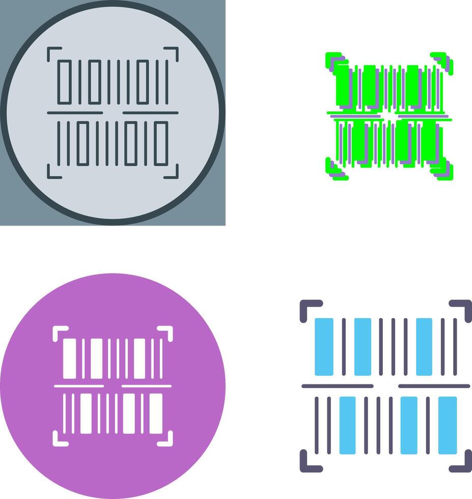 BarCode Icon Design vector