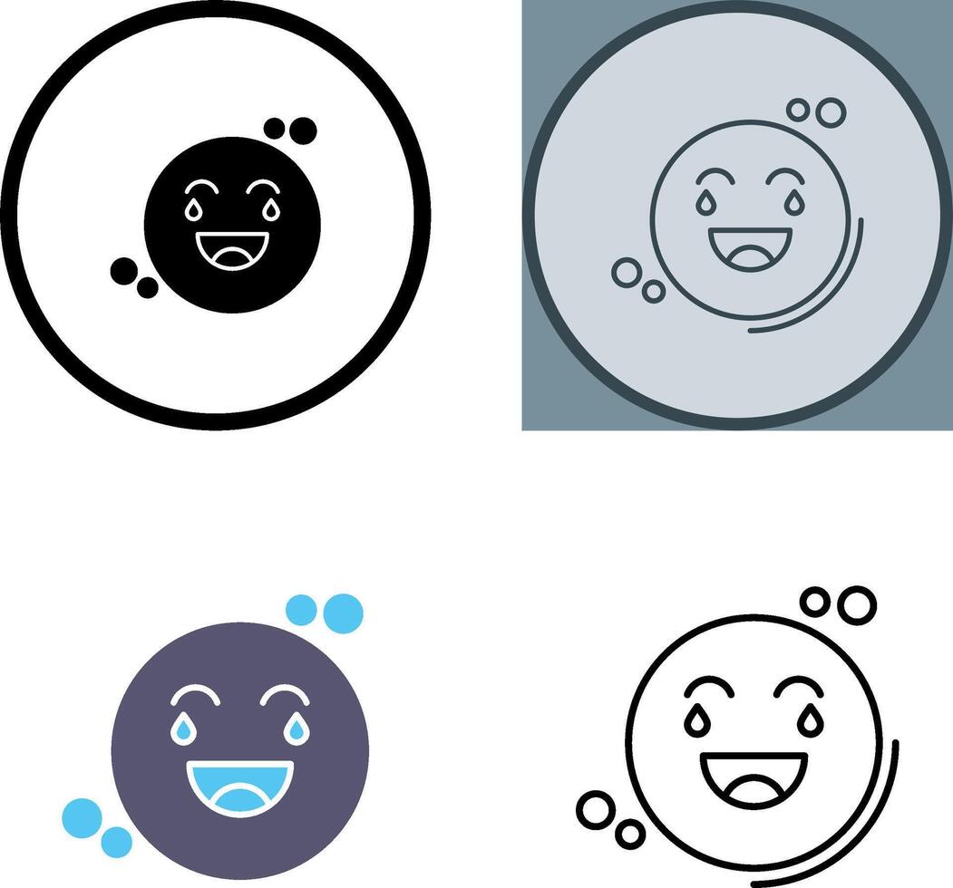 Loughing Icon Design vector
