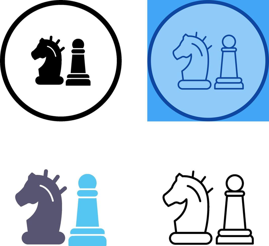 Chess Piece Icon Design vector