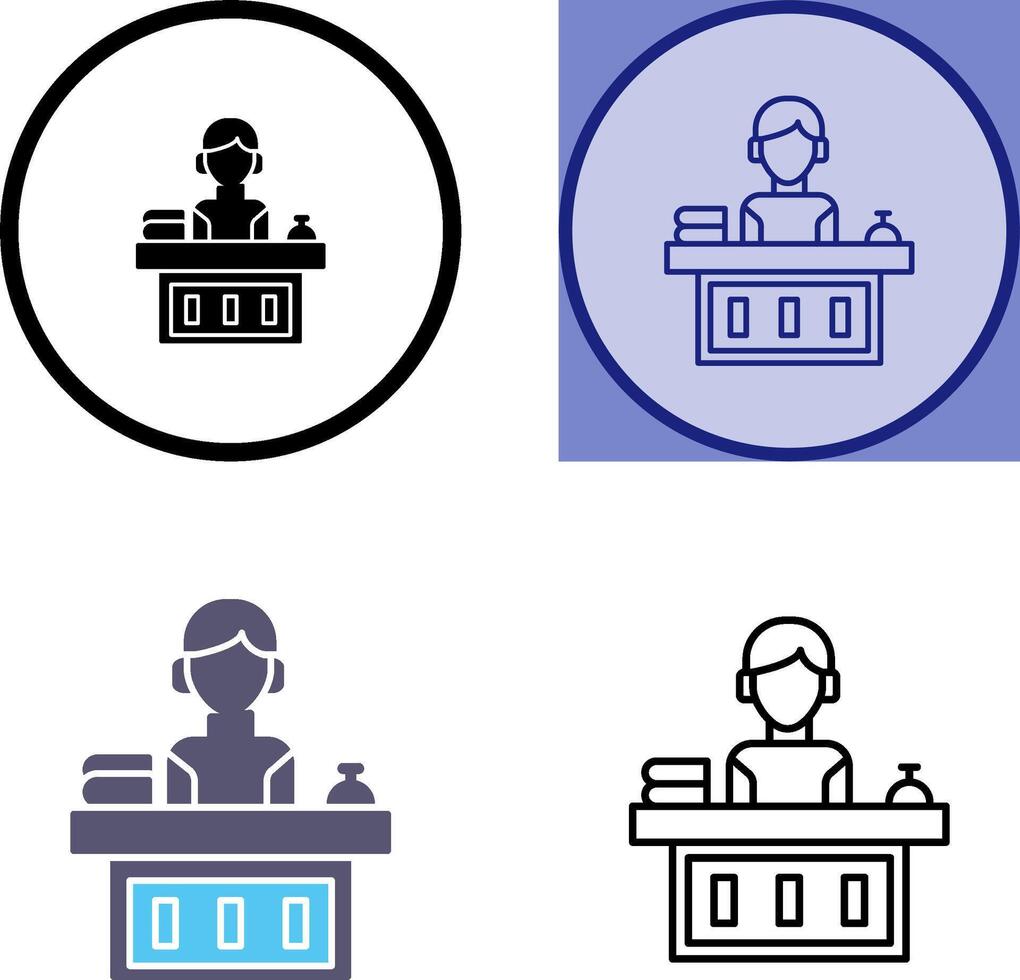 Office Reception Icon Design vector