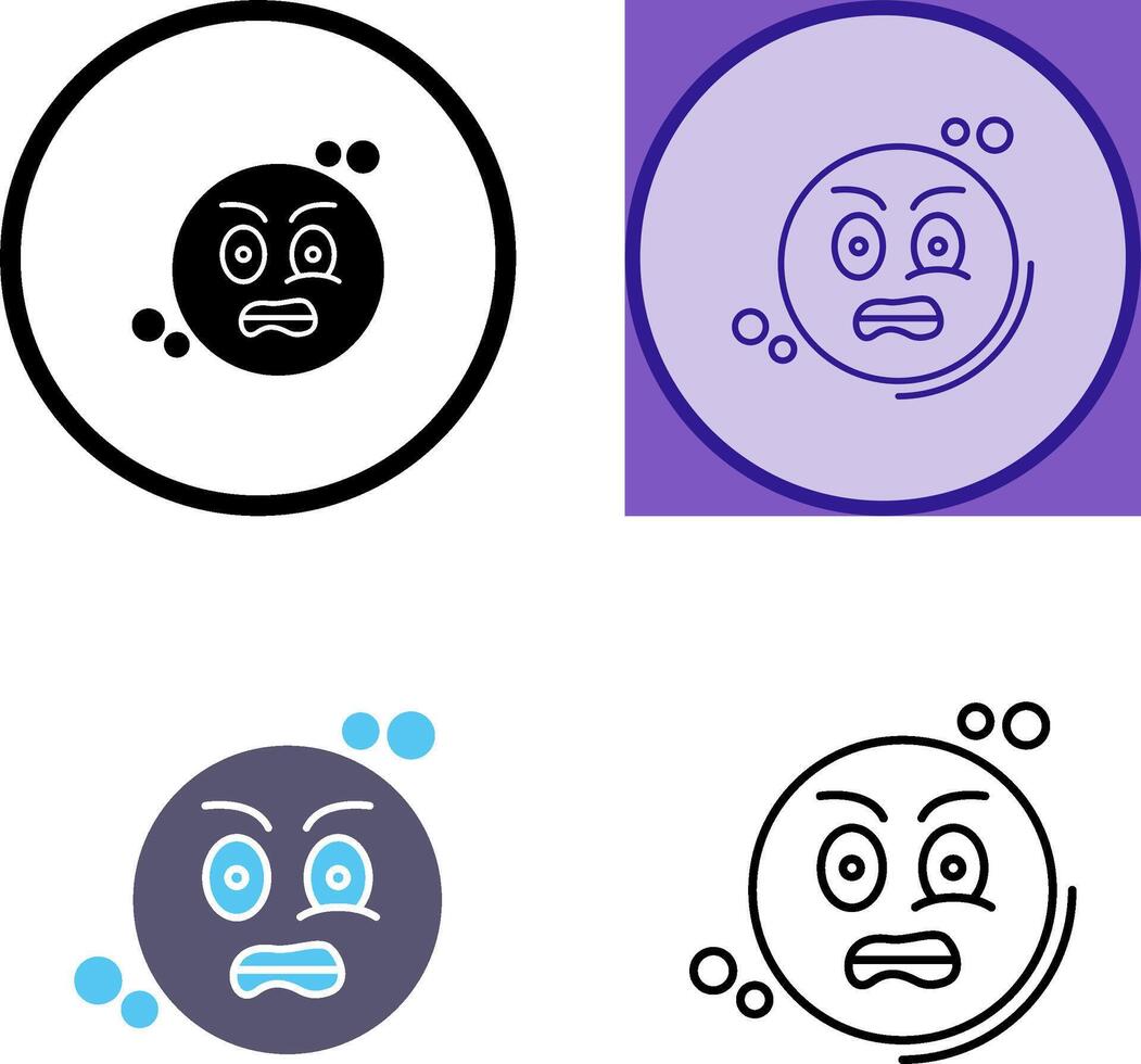 Grimacing Icon Design vector