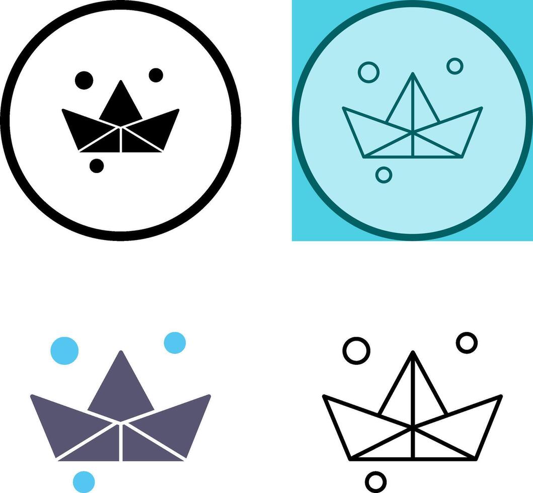 Origami Icon Design vector