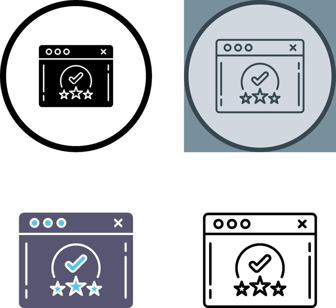 Rating Icon Design vector