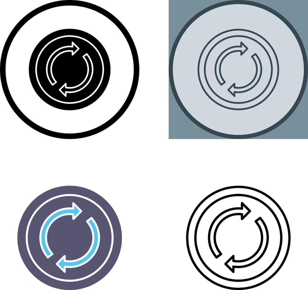 Loop Icon Design vector