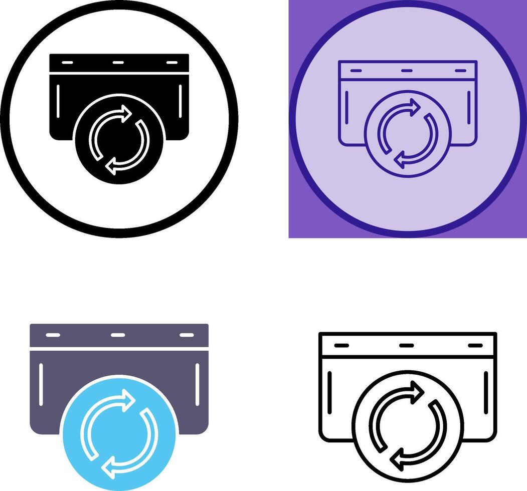 Refresh Icon Design vector