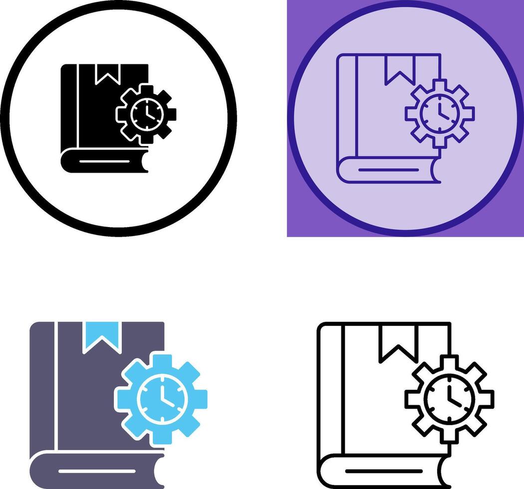 Duration Icon Design vector