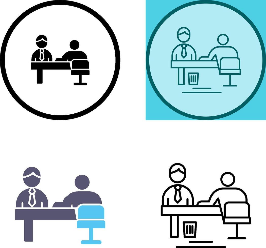 Evaluating work Icon Design vector
