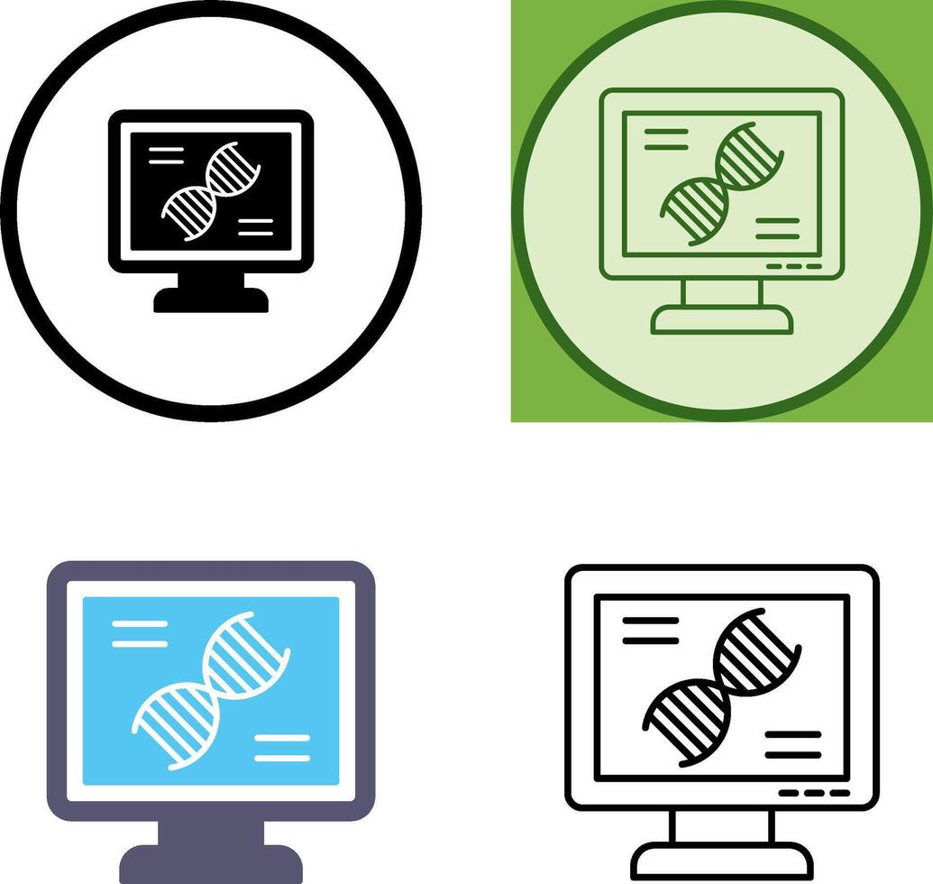 Dna Test Icon Design vector