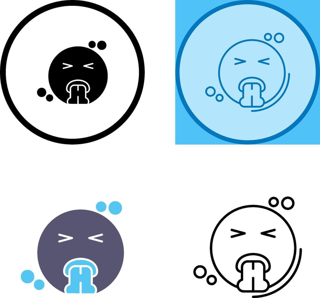 Vomit Icon Design vector