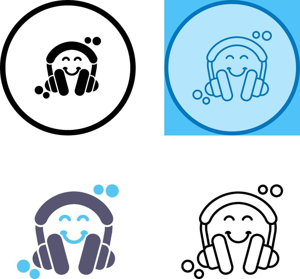 diseño de icono de auriculares vector