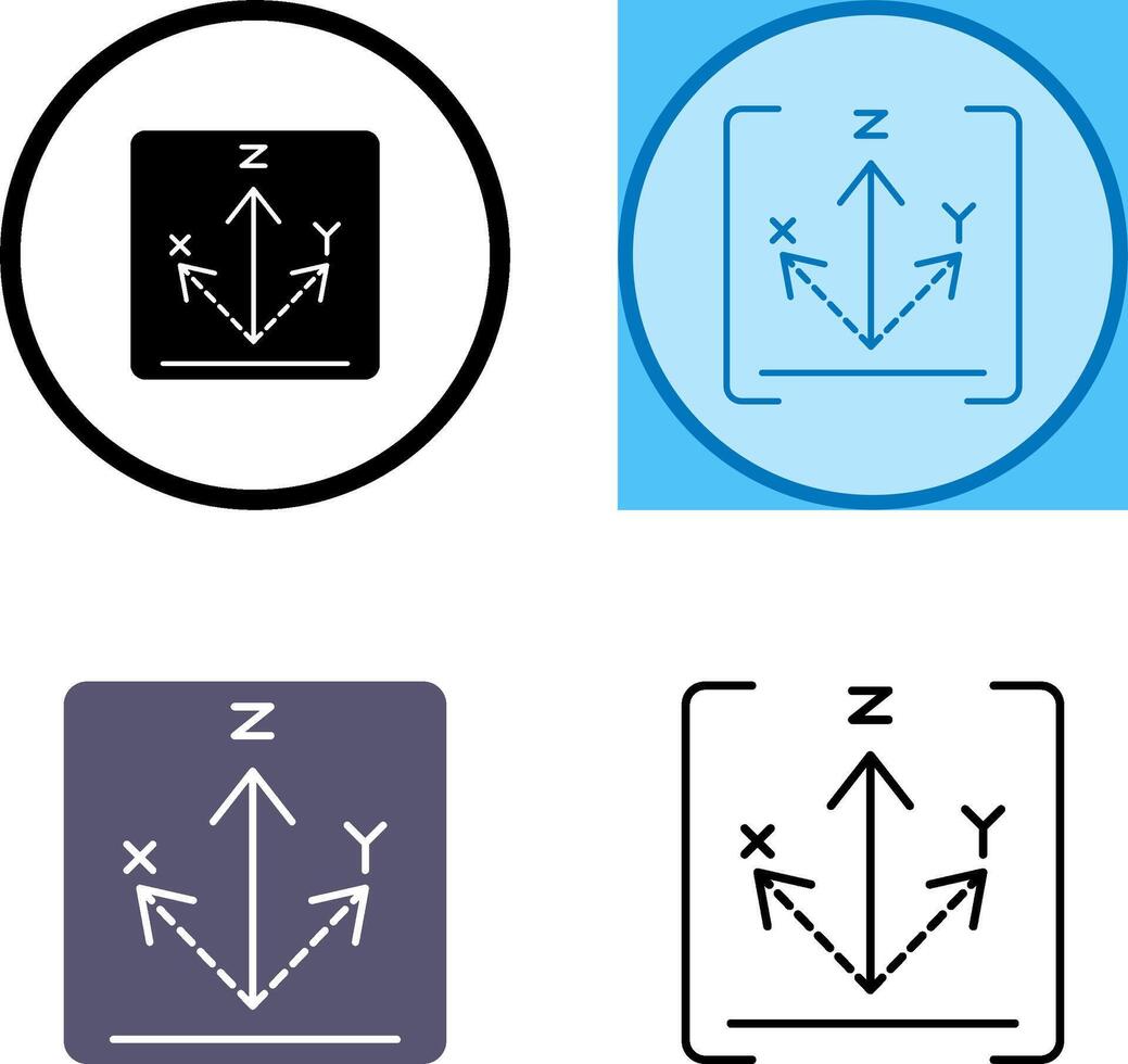 Axis Icon Design vector