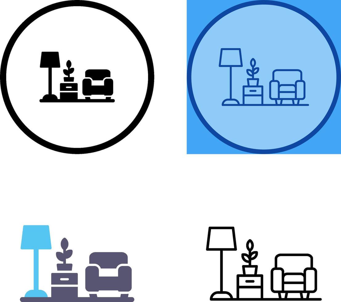Living Room Icon Design vector