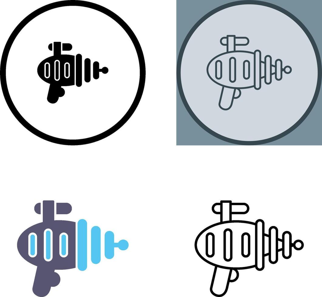 Laser Gun Icon Design vector