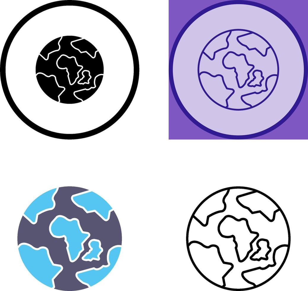 Earth Icon Design vector