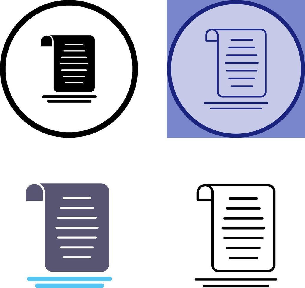 Document Icon Design vector