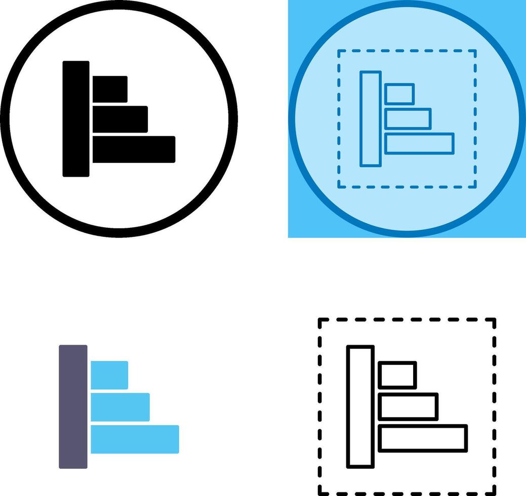 Object Alignment Icon Design vector