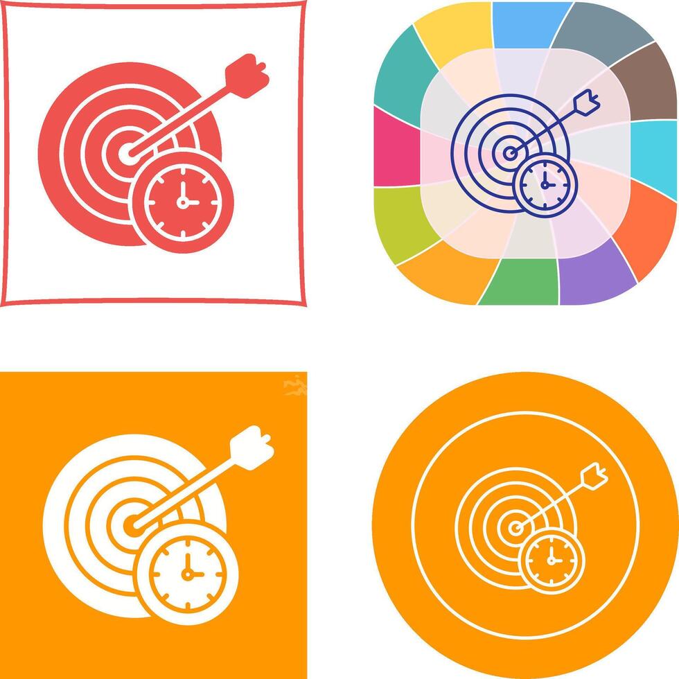 In Time Icon Design vector