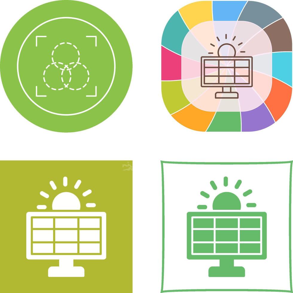 Solar System Icon Design vector