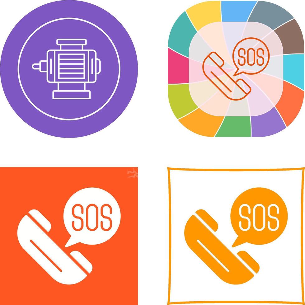 Sos Icon Design vector