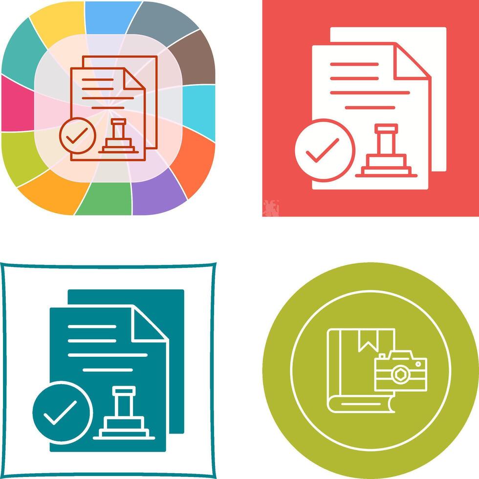 Approved Icon Design vector