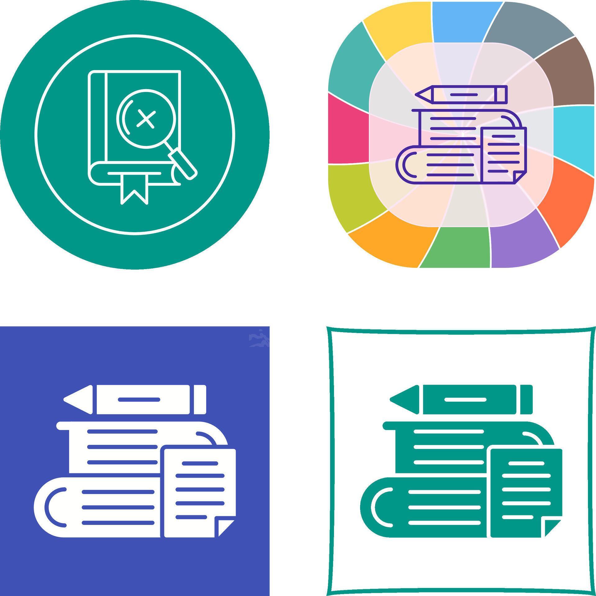 Study Icon Design 44355216 Vector Art at Vecteezy