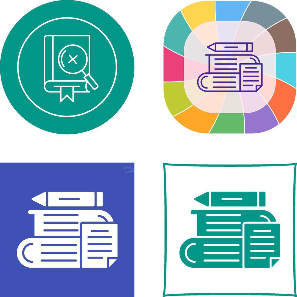 Study Icon Design vector