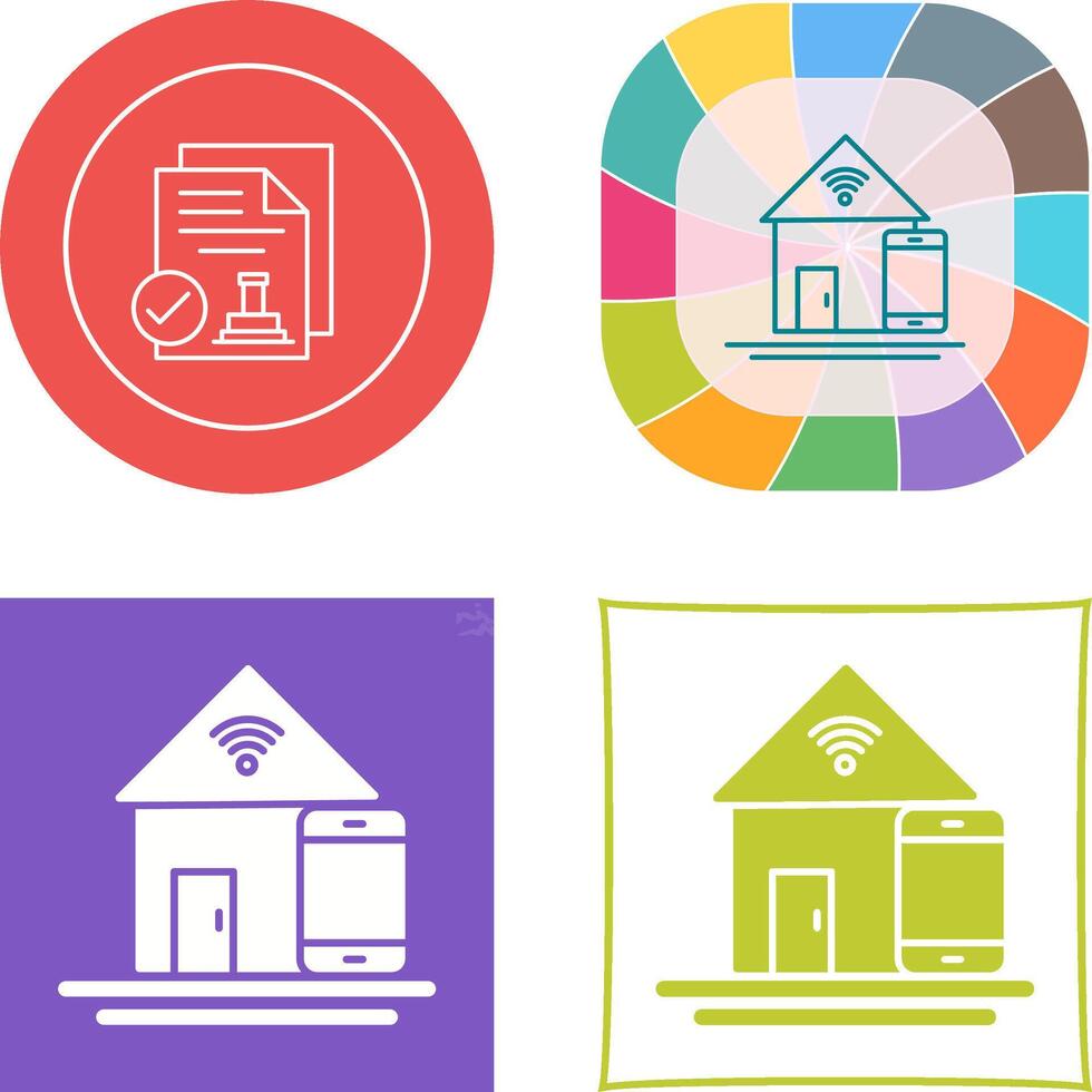 Home Automation Icon Design vector