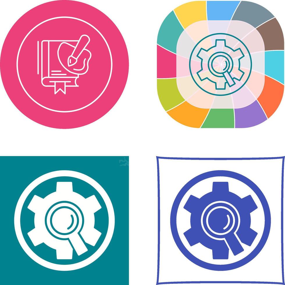 Research Icon Design vector