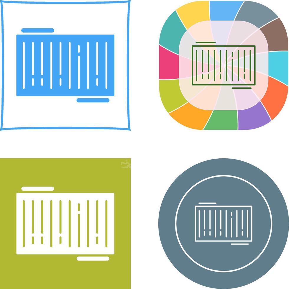 Barcode Icon Design vector