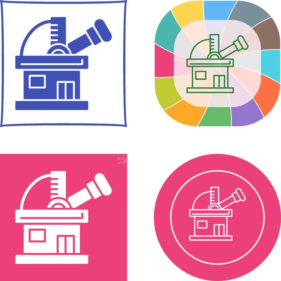 Observatory Icon Design vector