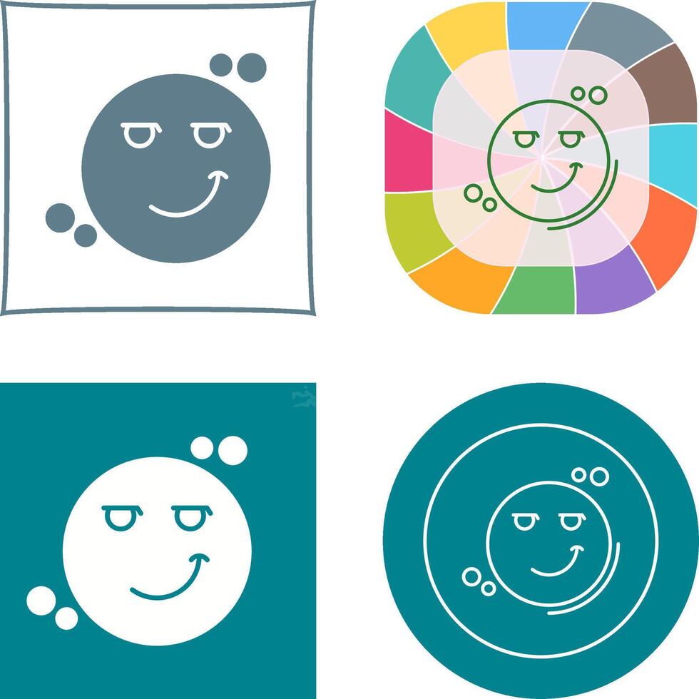Smirk Icon Design vector