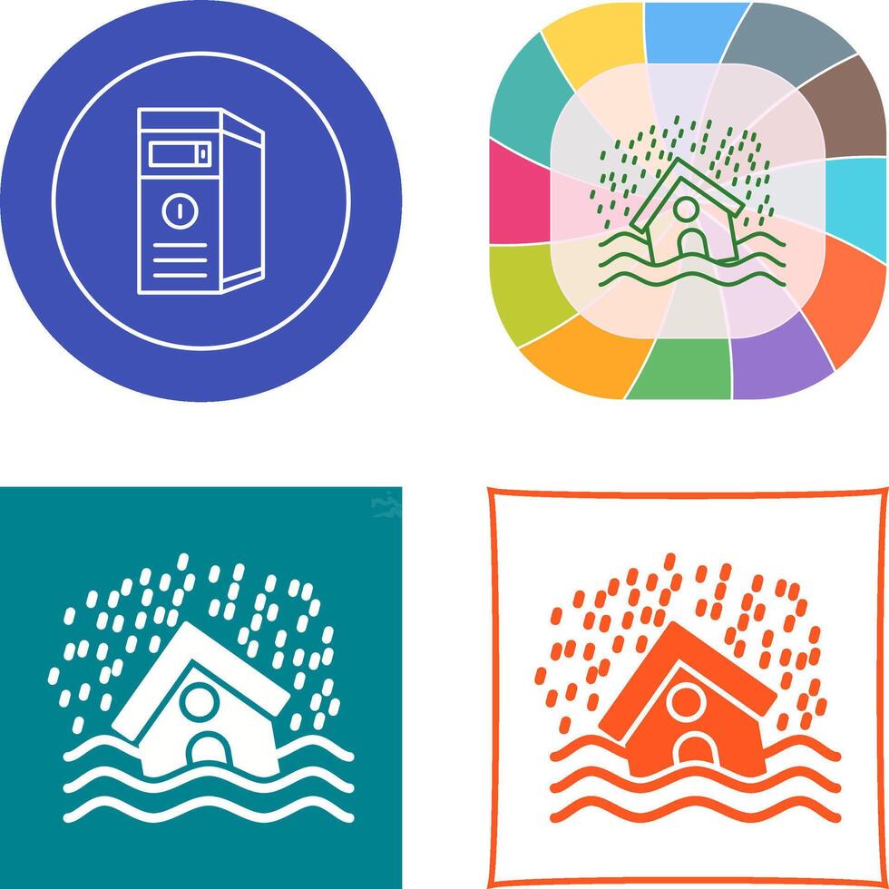 Disaster Icon Design vector
